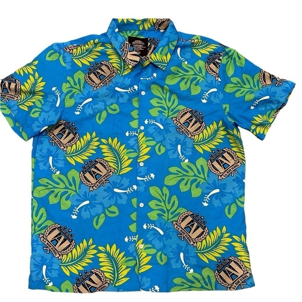 My Hero Academia Funimatiom men’s XL Hawaiian button down short sleeve shirt